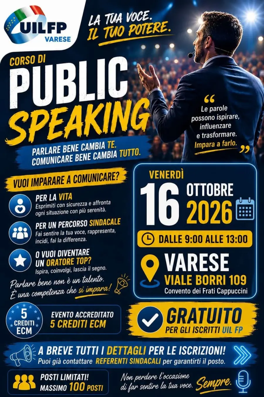 LA TUA VOCE PUÒ FARE LA DIFFERENZA!